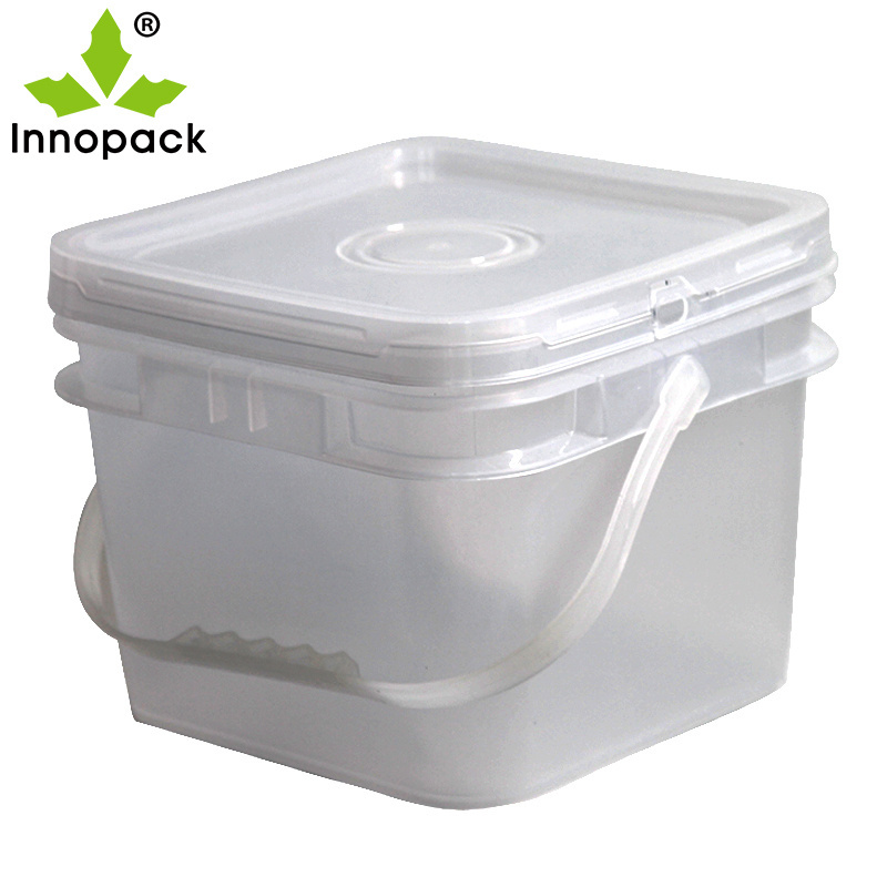 plastic square food grade 8 gallon buckets with lid plastic bucket 15 liter