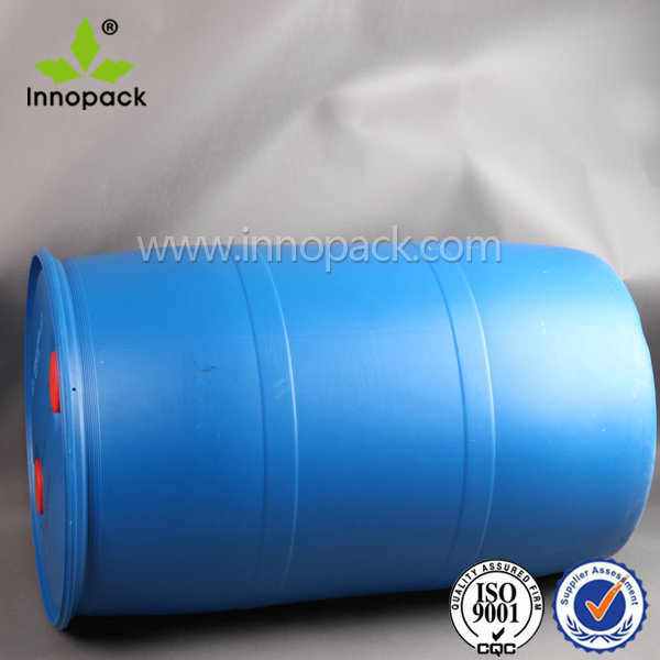 large food grade plastic drum 200 liter with closed top for sale