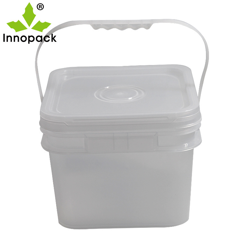 plastic square food grade 8 gallon buckets with lid plastic bucket 15 liter