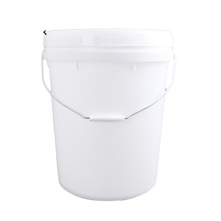 Round Light in Weight 5 Gallon White Color Plastic Bucket