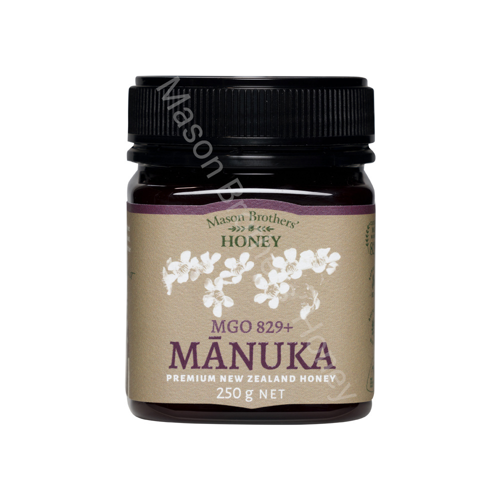 Mason Brothers' Highest Grade Manuka Honey MGO 829+ Bulk Suppliers 250g Jar Certified MGO Product Wholesale From New Zealand