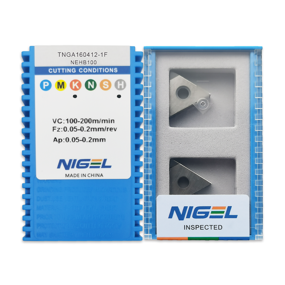 Nigel OEM/ODM Customizable TNGA160412 CBN Insert for Turning Tool PCD Plate CNC Cutting Tools Uncoated High Hardness