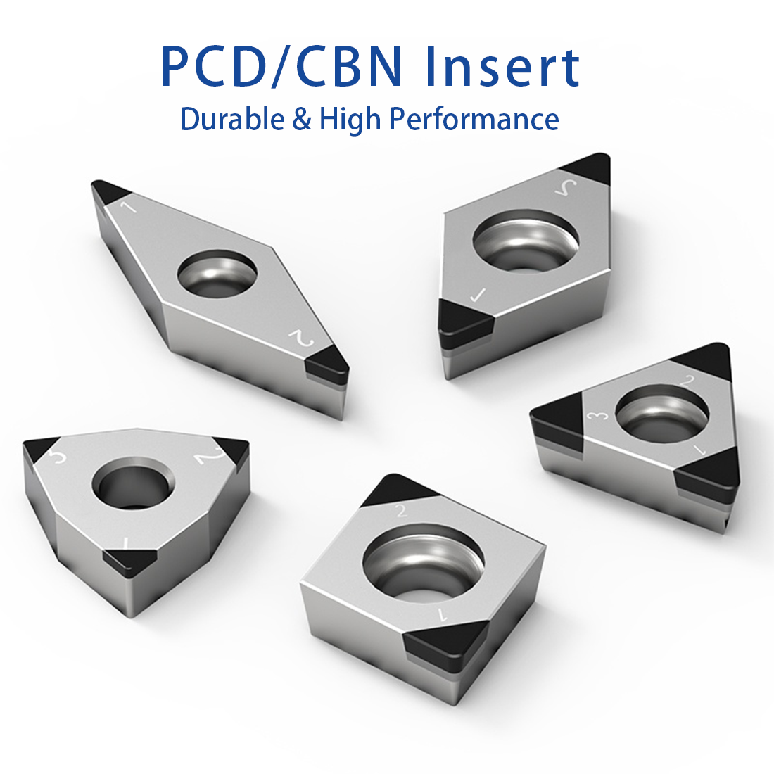 Nigel OEM/ODM Customizable TNGA160412 CBN Insert for Turning Tool PCD Plate CNC Cutting Tools Uncoated High Hardness