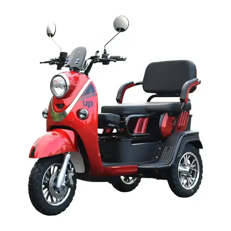 New electric trike Scooter Motor Car Adult Bike Tricycle Electric Truck Electric Bike 3 Seater 3-wheel Manual Motorized Tricycle