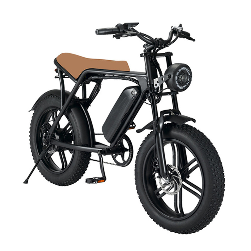 26 Inch Electric Bike Sidecar 48v500w Nzita Motor Fat Tire Mountain Retro Ebike Battery Trike Kits City Road Electric Bicycle