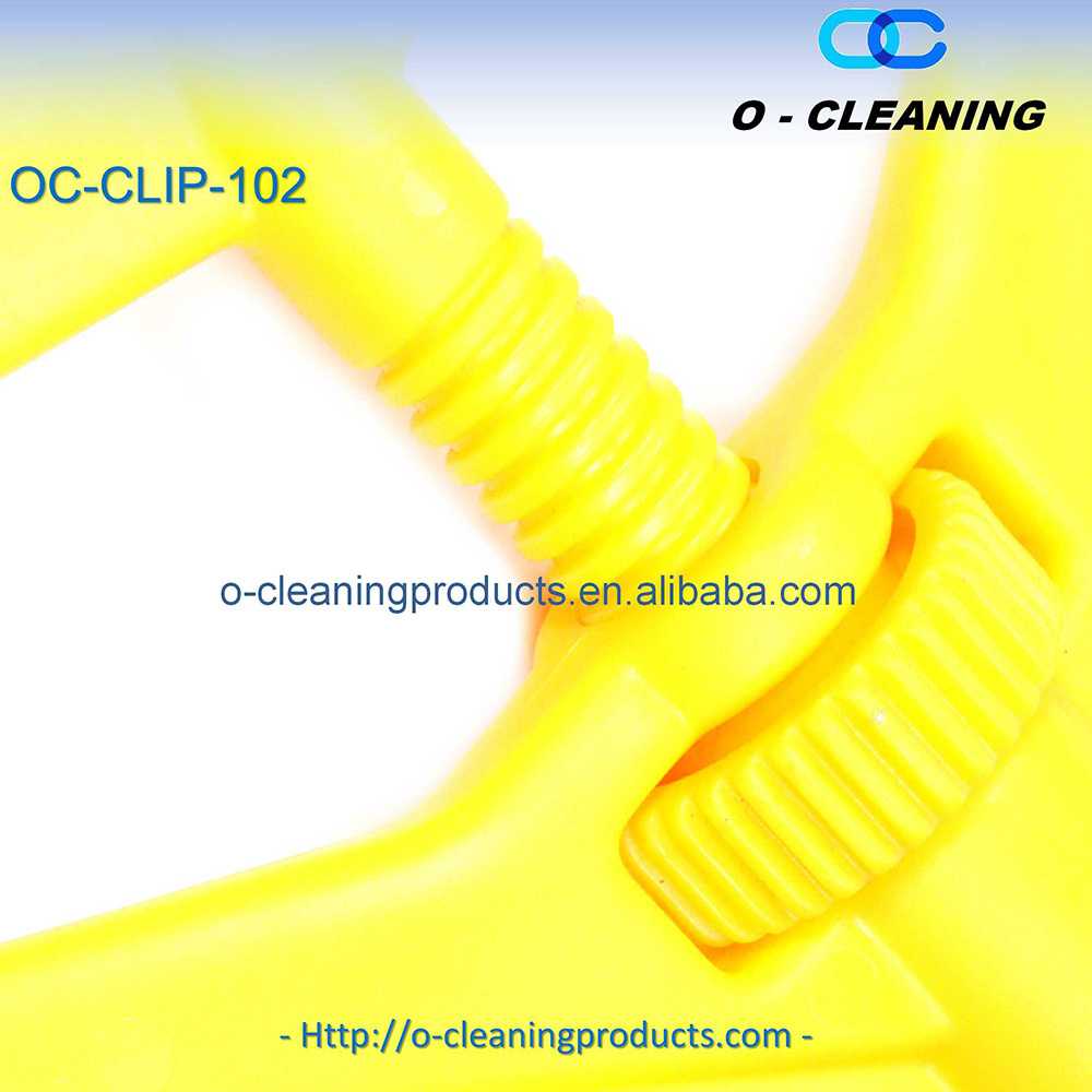 O-Cleaning Plastic Quick-Change Wet Mop Handle Clamp,Side-Gate Screw Mop Head Clip Replacement Holder,Commercial Mop Gripper