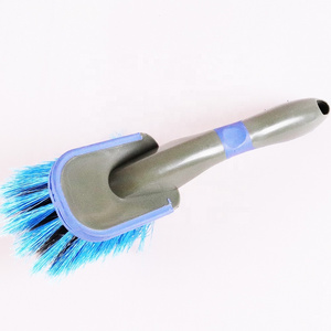 O-Cleaning Short Handle Tire/Wheel/Rim Cleaner Scrubber Brush,Premium Soft Bristles Car Exterior/Interior Detail Wash Brushver