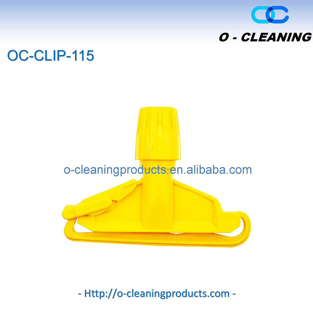 O-Cleaning Thick Plastic Quick-Change Wet Mop Handle Clamp,Home Wide-Open Floor Cleaning Mop Head Clip Mop Accessory/Part