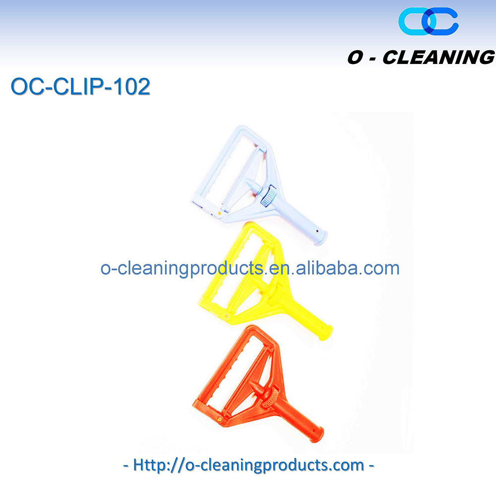 O-Cleaning Plastic Mop Handle Part Side-Gate Mop Head Holder Replace Clip,Quick-Change Floor Cleaning Mop Head Replacement Clamp