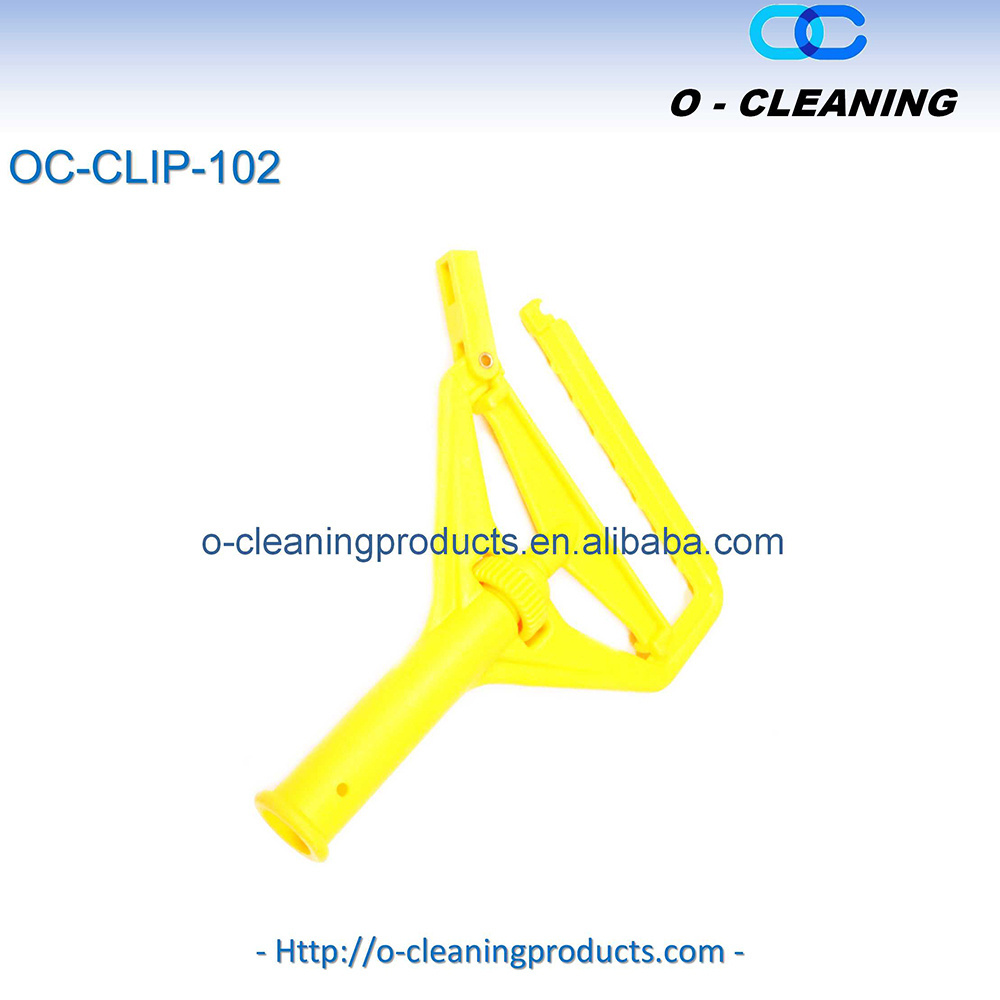 O-Cleaning Plastic Mop Handle Part Side-Gate Mop Head Holder Replace Clip,Quick-Change Floor Cleaning Mop Head Replacement Clamp