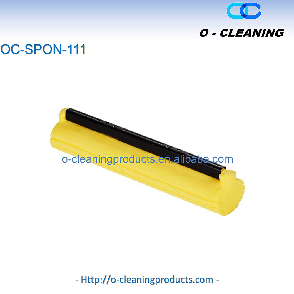 O-Cleaning 1.1inch Magic Eraser Roller PVA Sponge Mop Refill Absorbent Sponge Pad Floor Cleaning Mop,Yellow