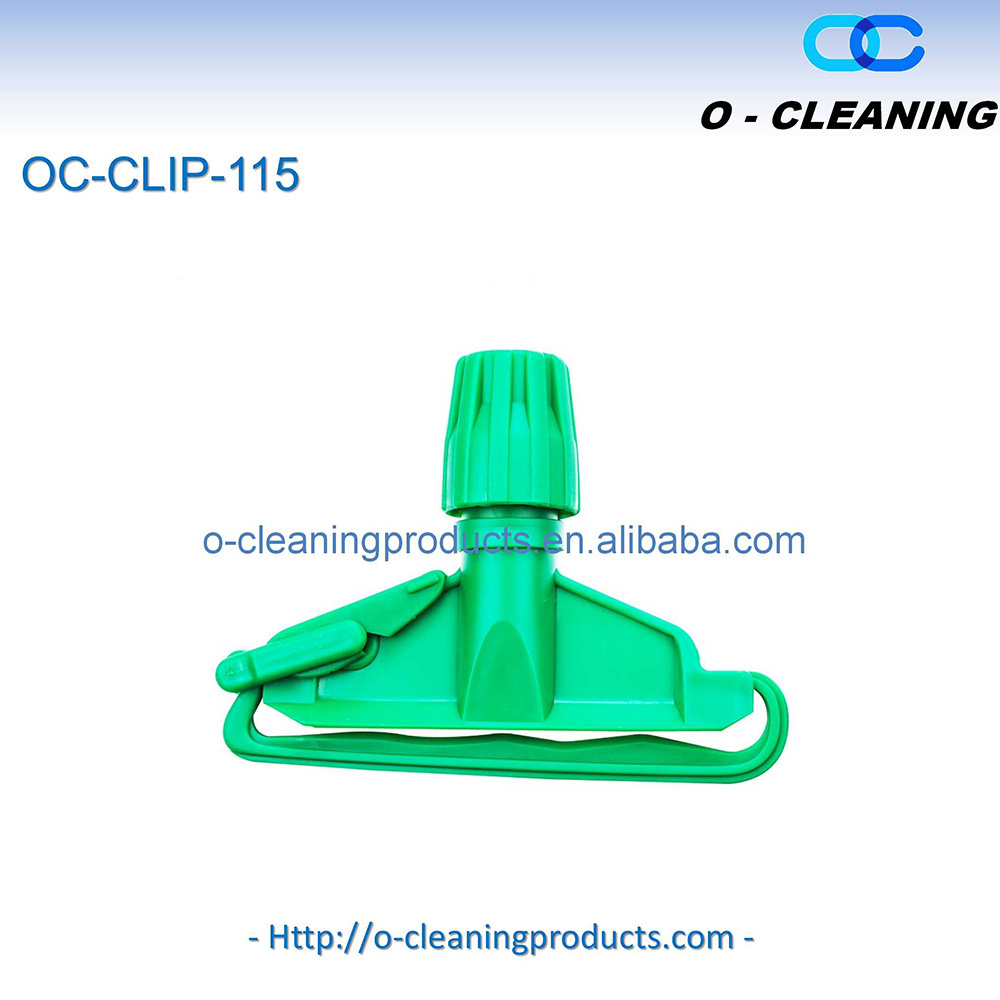 O-Cleaning Thick Plastic Quick-Change Wet Mop Handle Clamp,Home Wide-Open Floor Cleaning Mop Head Clip Mop Accessory/Part