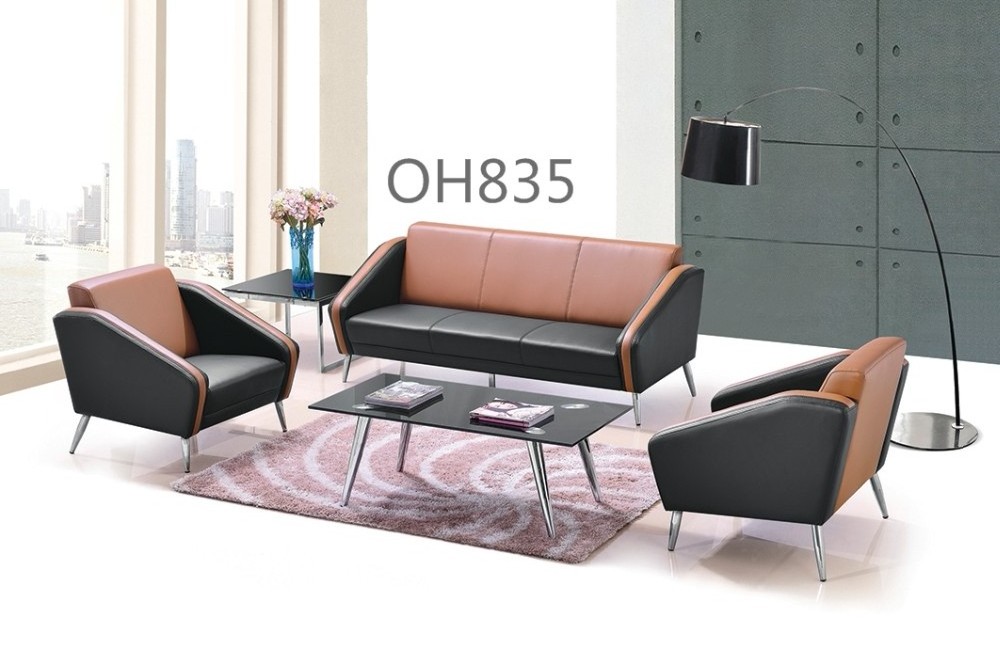 modern leather office sofa home furniture customer waiting sofa sectional hotel waiting sofa