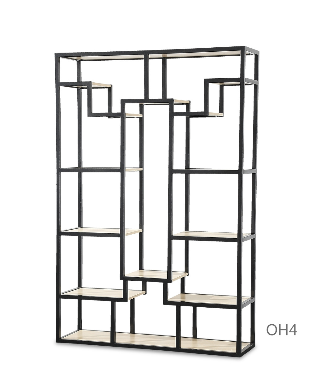 2022 Hot Sale Home Furniture Modern 4 Tier Bookshelf Metal Shelves Open Wooden Bookcase For Home Hotel Office Library