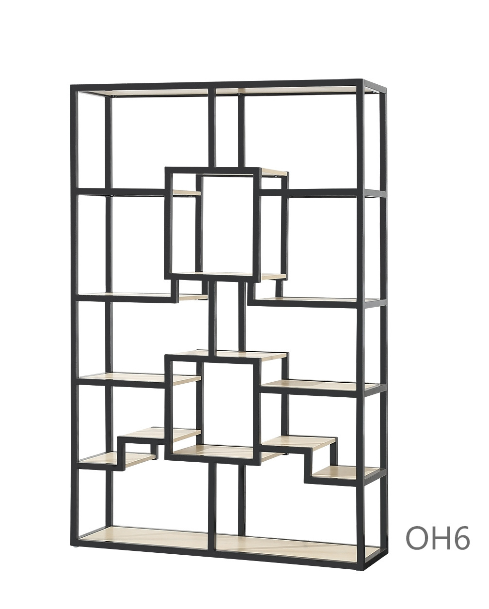 2022 Hot Sale Home Furniture Modern 4 Tier Bookshelf Metal Shelves Open Wooden Bookcase For Home Hotel Office Library