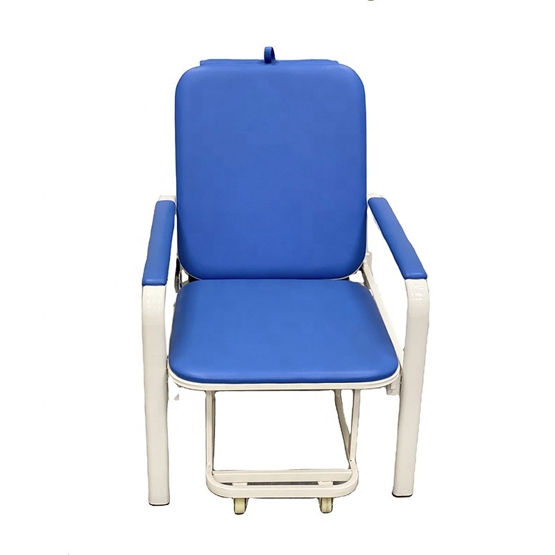 Comfortable 2 in 1 Hospital Bed Chair Blood Donor Chair with Solid Framework