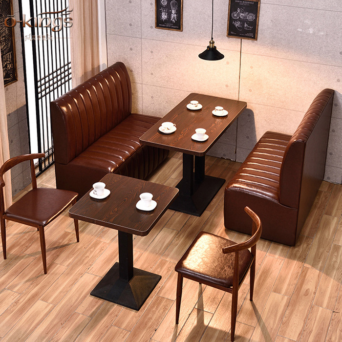 hot sale restaurant hotel sofa sets design leather restaurant booth