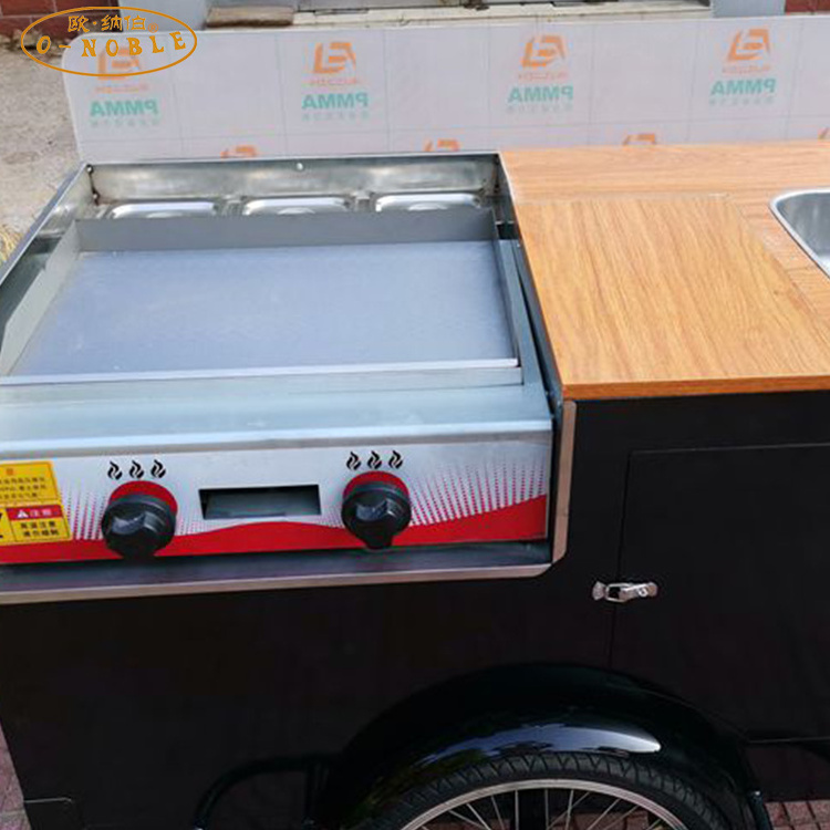 Fast food BBQ barbecue electric tricycle food bike/carts small food truck for your outside business