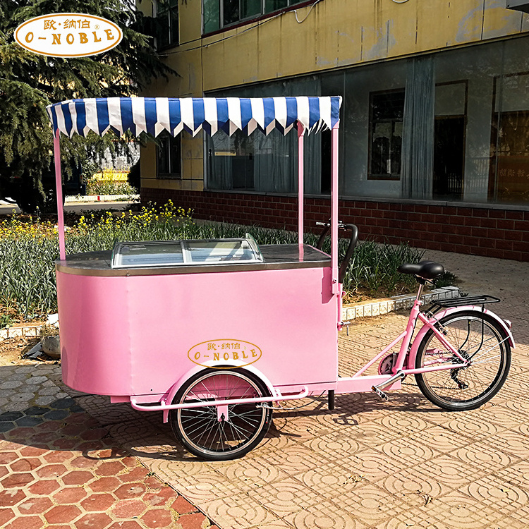 ice cream van Vending ice cream freezer display truck with wheels