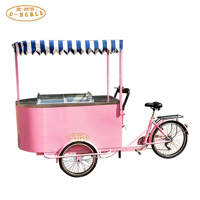 ice cream van Vending ice cream freezer display truck with wheels