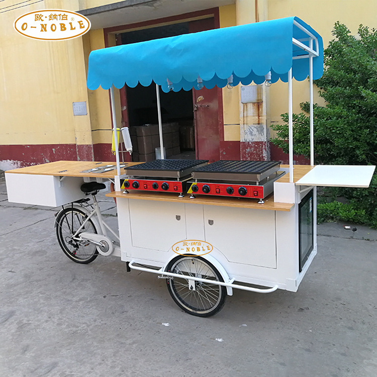 BBQ tricycle with 3 wheels  Frying pan hot dog hamburger food cargo bike/cart/vending bicycle