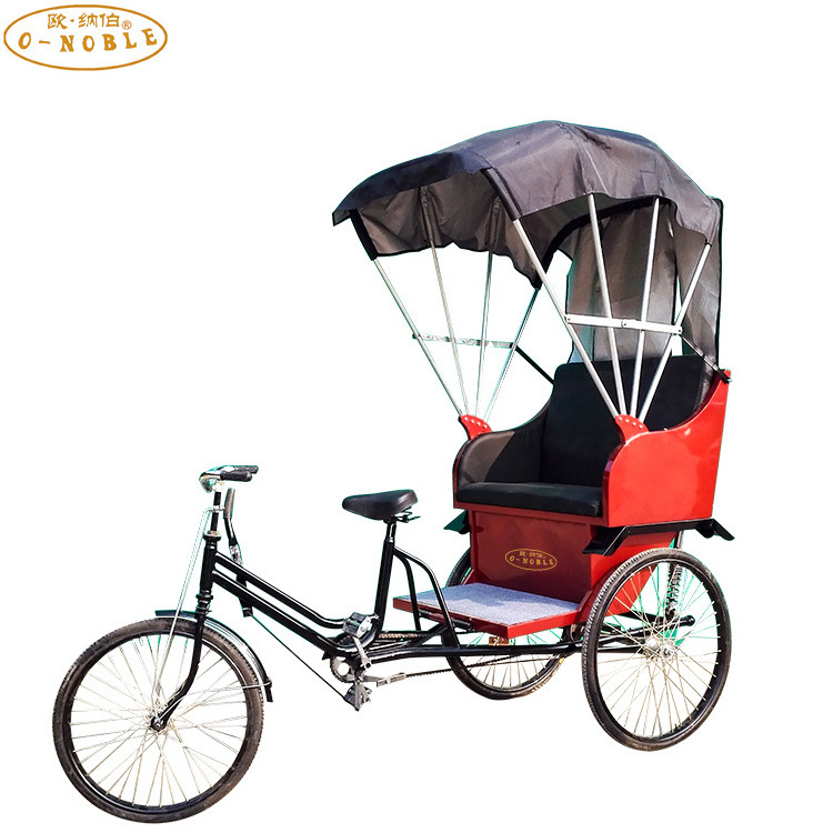 Business bicycle with passenger sear Scenic area ebike passenger seat bicycle