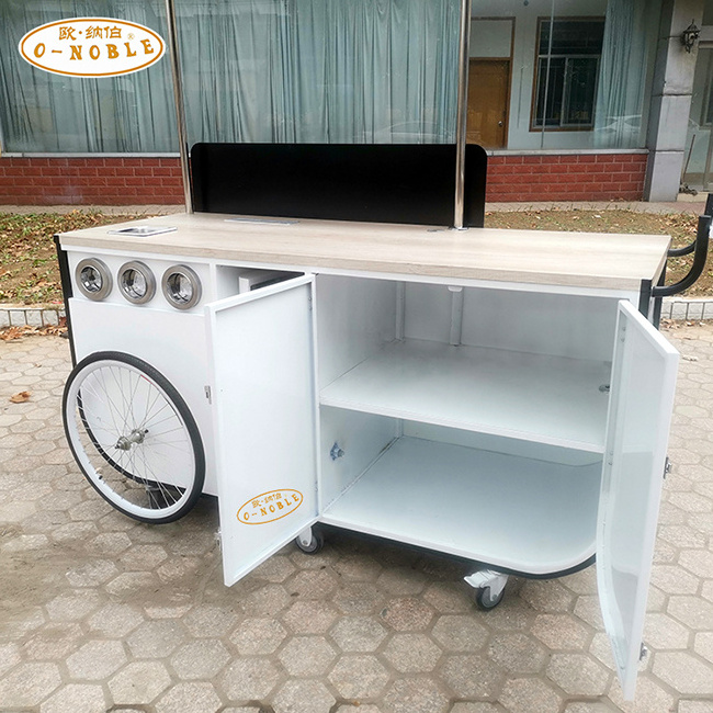 Newly designed street Snack food cart mini food coffee cart