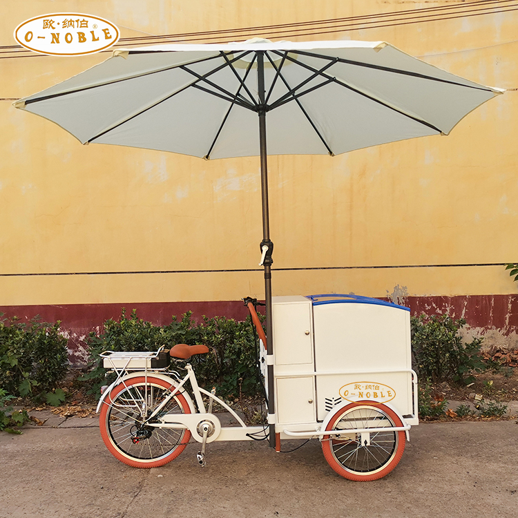 Electric tricycles 3 wheel electric cargo bike138L fridge for ice cream bike ice cream solar panel