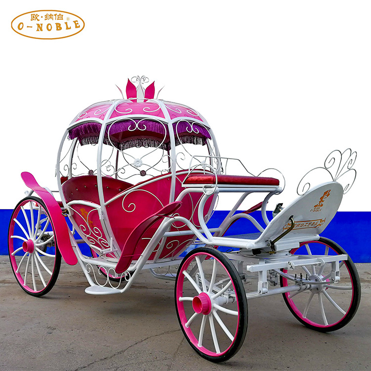 Cinderella Pumpkin Pink Horse Carriage Wedding carriage Manufacturer wedding Vienna carriage