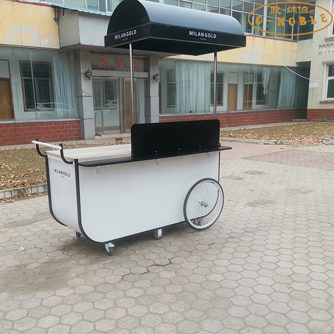 Newly designed street Snack food cart mini food coffee cart