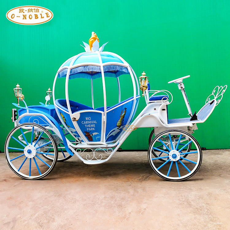 Self-designed electric pumpkin horse carriage/High performance Cinderella Horse Drawn Carriage/Cinderella carriage for sale