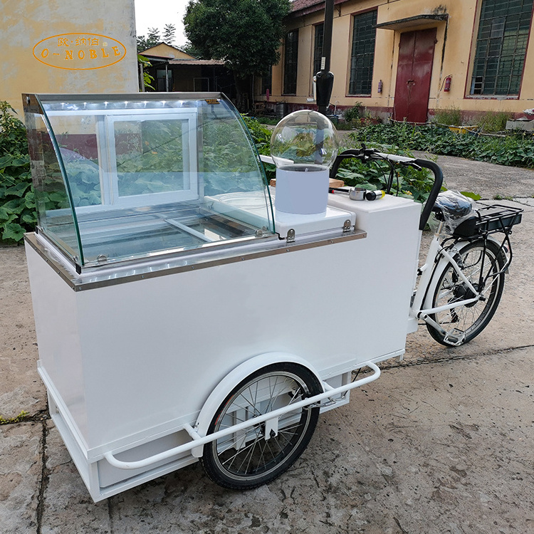 New Design Electric Cold Drink Juice Bike sorbetes cart