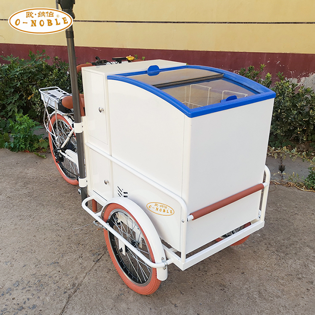 Front Load Tricycle Ice Cream Bike for sales ice cream cart