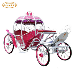 Top Quality Cinderella Carriage for Sale/ Electric Cinderella Children Garden Horse Cart Mini Princess Carriage For Sale