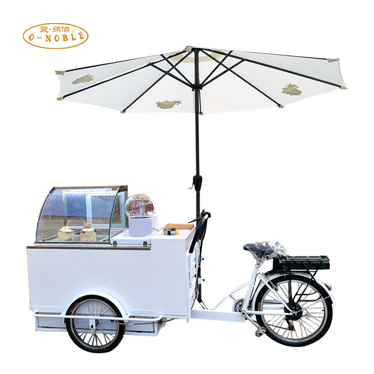 New Design Electric Cold Drink Juice Bike sorbetes cart