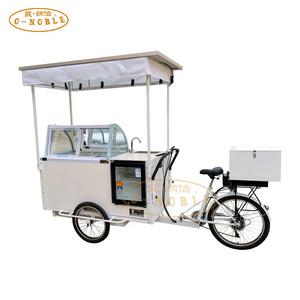 solar powered freezer electric tricycle for cold drinks with 210L freezer