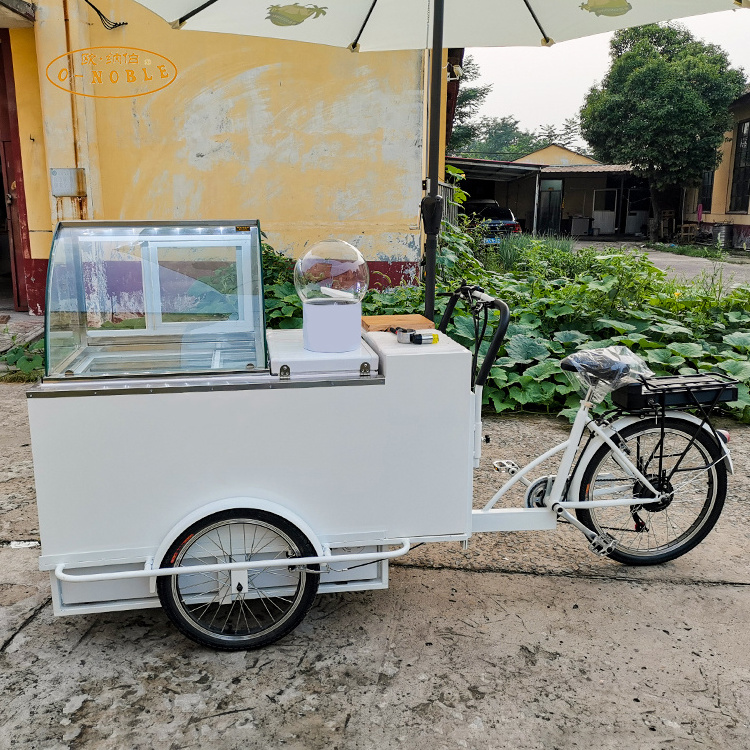 New Design Electric Cold Drink Juice Bike sorbetes cart