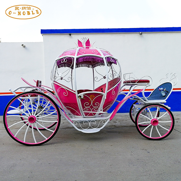 Top Quality Cinderella Carriage for Sale/ Electric Cinderella Children Garden Horse Cart Mini Princess Carriage For Sale