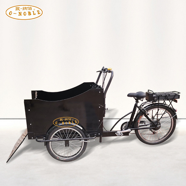 Sale of electric cargo bikes/ holland rickshaw tricycle/Front load 6 Speed china cargo tricycle