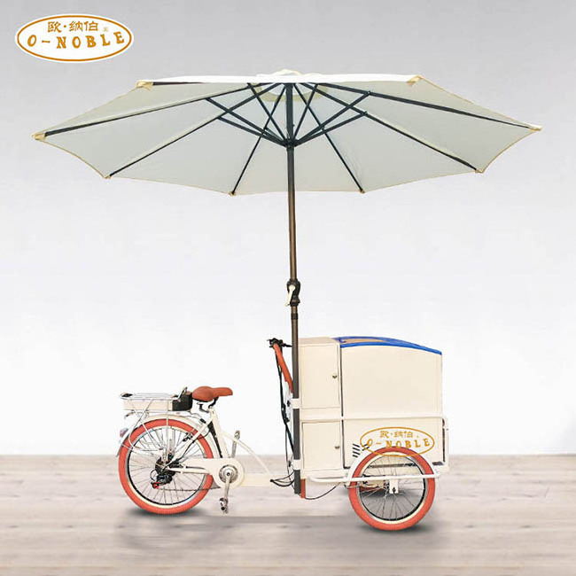 Front Load Tricycle Ice Cream Bike for sales ice cream cart