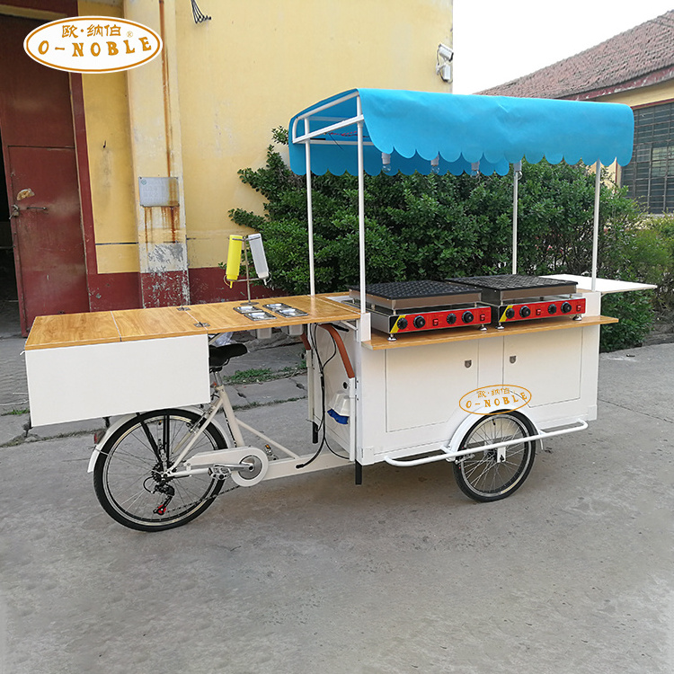 BBQ tricycle with 3 wheels  Frying pan hot dog hamburger food cargo bike/cart/vending bicycle