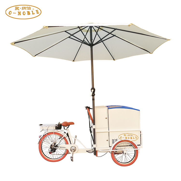 Electric tricycles 3 wheel electric cargo bike138L fridge for ice cream bike ice cream solar panel