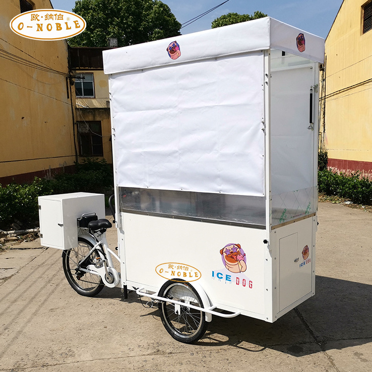 High Quality food cart stall mobile hotdog cart flower cart