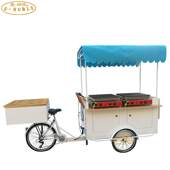 BBQ tricycle with 3 wheels  Frying pan hot dog hamburger food cargo bike/cart/vending bicycle