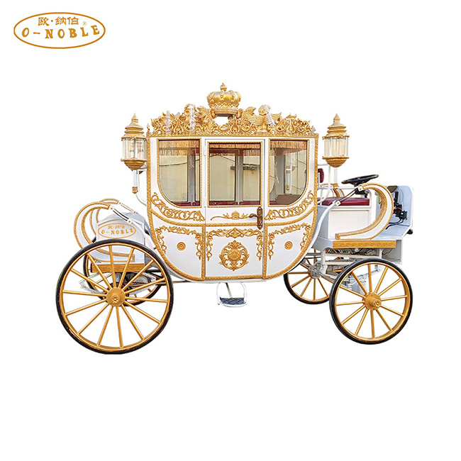 Electric Royal Carriage Horse Drawn Carriage Cinderella Horse Carriage