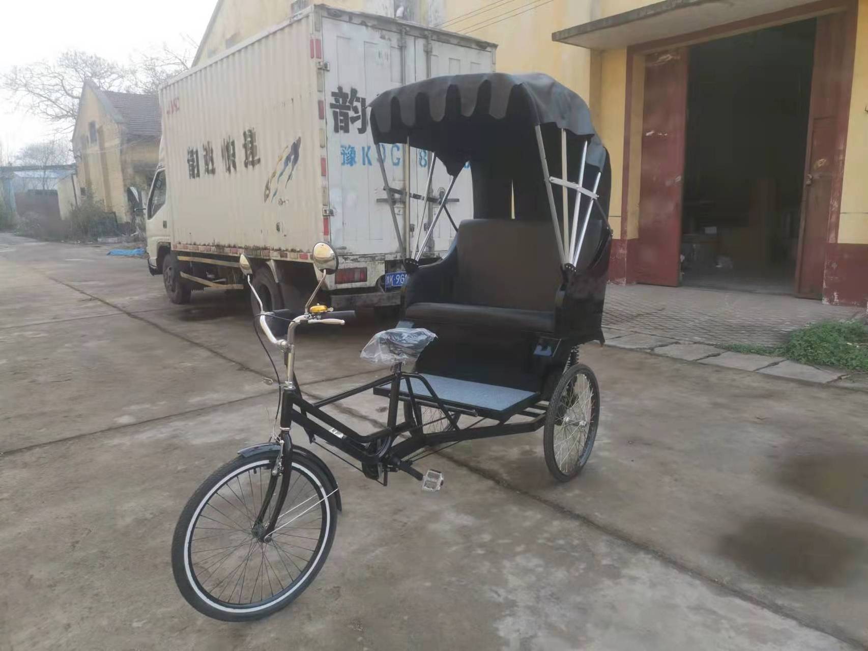 Business bicycle with passenger sear Scenic area ebike passenger seat bicycle