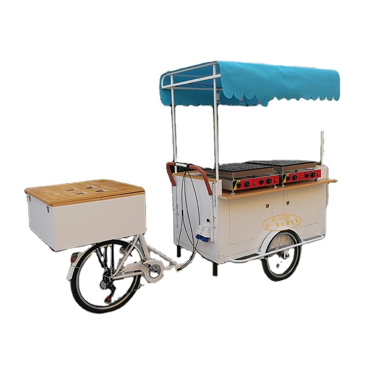 BBQ tricycle with 3 wheels  Frying pan hot dog hamburger food cargo bike/cart/vending bicycle