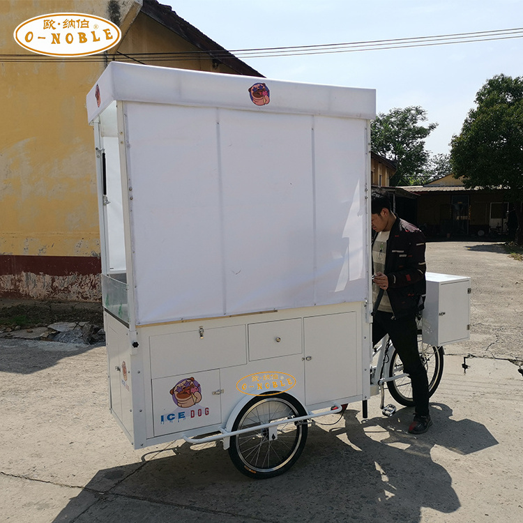 High Quality food cart stall mobile hotdog cart flower cart