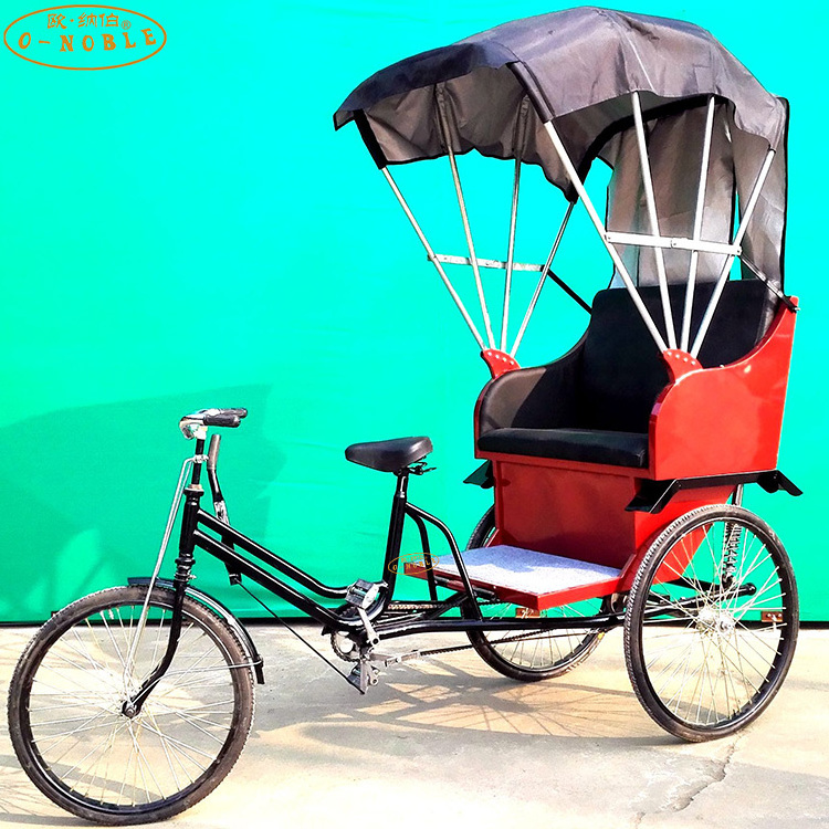 Business bicycle with passenger sear Scenic area ebike passenger seat bicycle