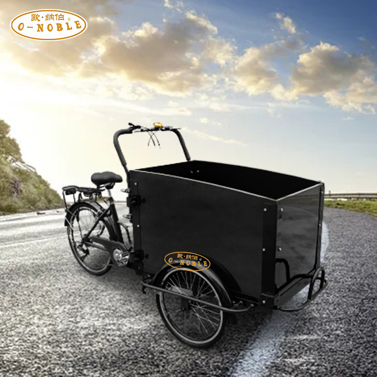 Family Dutch trike folded electric tricycle cargo bike used bicycle for sale